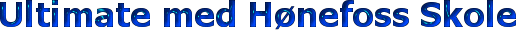 Ultimate med H�nefoss Skole